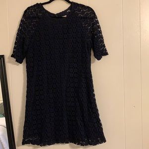 Forever 21 navy blue lace dress